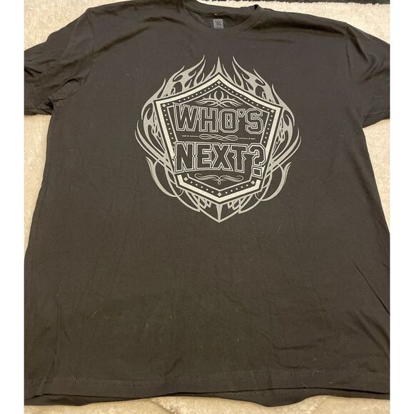 Goldberg Who's Next Tribal Wrestling T Shirt‎ WWE WWF Size XL Black - Picture 1 of 4